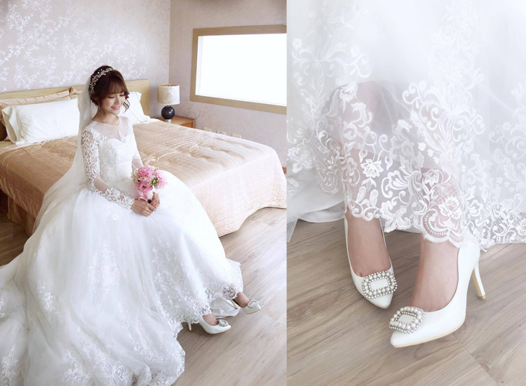 新娘鞋 伴娘鞋 婚鞋挑選 施宇晴婚鞋穿搭 婚禮穿搭