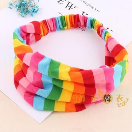 買一送一頭巾糖果公主布藝頭巾女發帶韓國頭飾簡約寬邊絨布發箍個性頭箍發飾品