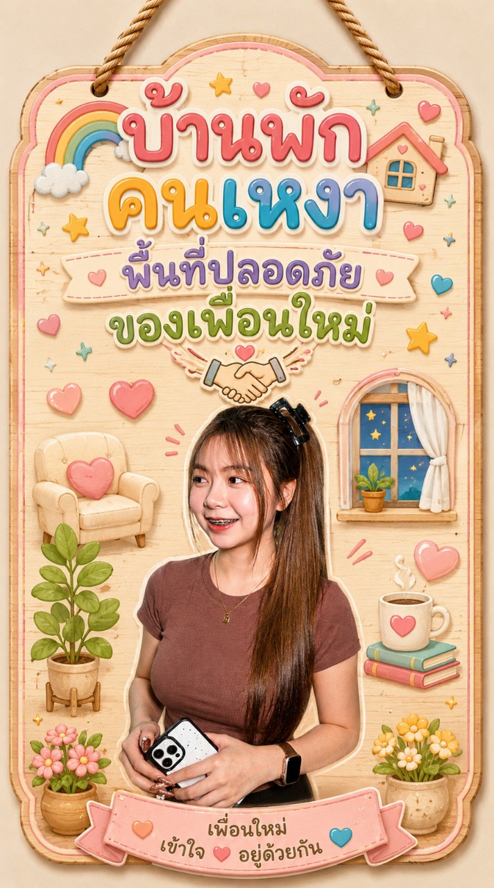 🌈🏠 บ้านพักคนเหงา พื้นที่ปลอดภัยของเพื่อนใหม่ 🤝💙