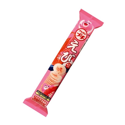 日本原裝進口 熱賣彩色小熊系列條餅 香濃鮮蝦風味米果 餅乾設計一口大小 小條包裝，攜帶便利