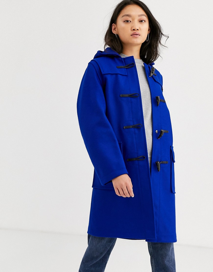 Coat by Gloverall Feel the benefit Toggle fastening Hooded style Functional pockets Regular fit Just