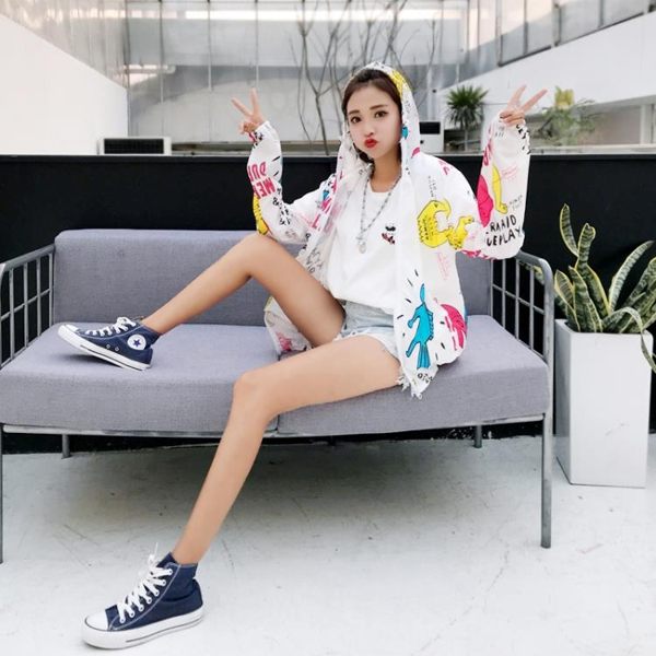 薄外套女防曬衣2018新款原宿學生短款原宿棒球服夏季休閒運動外套