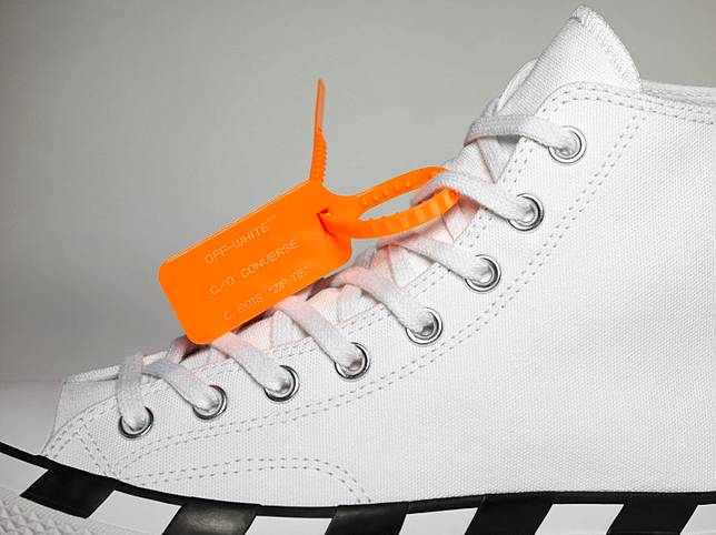 off white converse zip tie