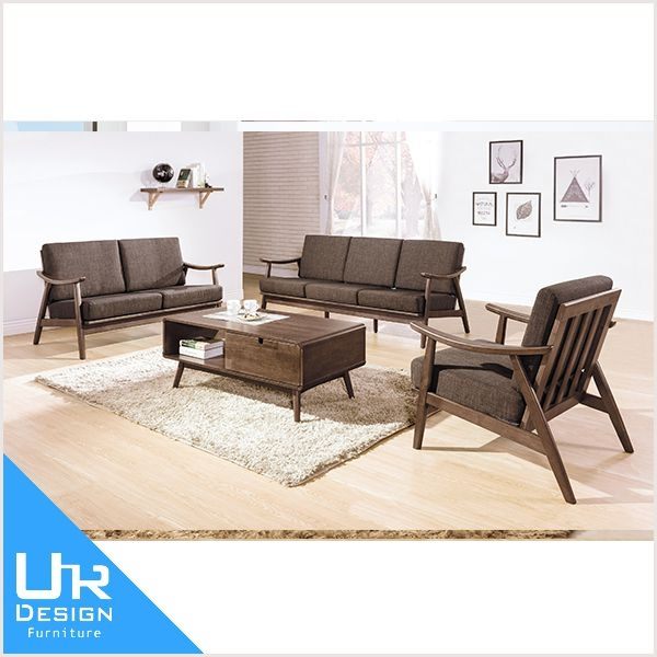 北歐鄉村風格瑞咖啡布淺胡桃色雙人椅(19I20/B244-03)