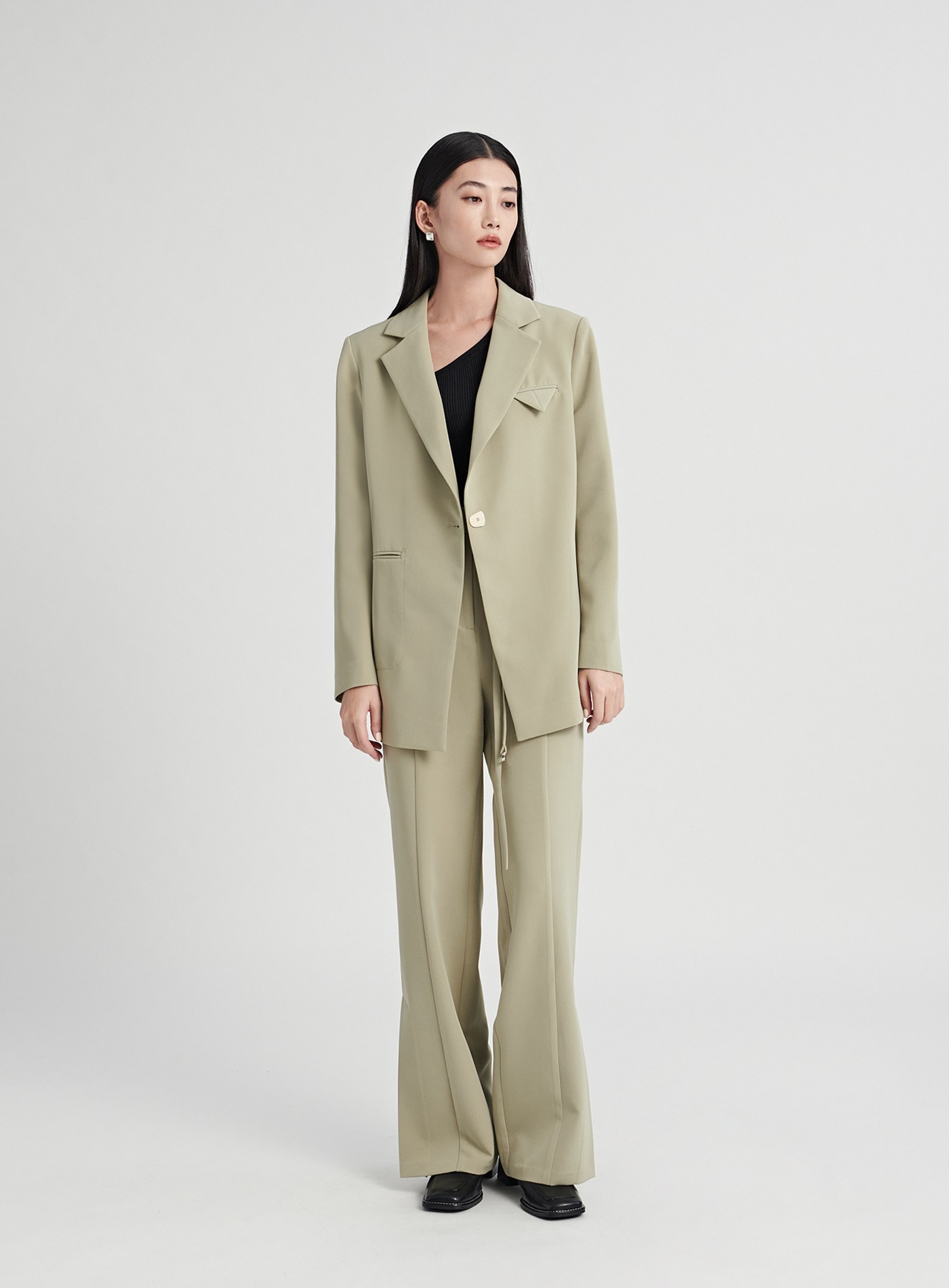 rather 時髦折角口袋西裝外套