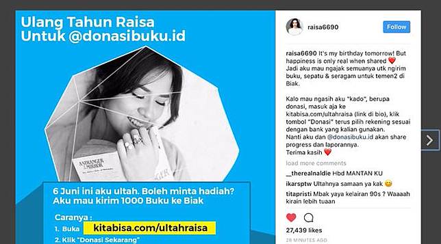 Ulang Tahun, Raisa Berharap Hadiah Rp27 Juta | Bintang.com | LINE TODAY