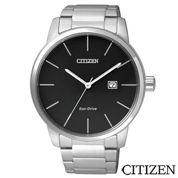 日本平輸一年保固不鏽鋼錶殼錶帶日期顯示視窗水晶玻璃錶面防水50米