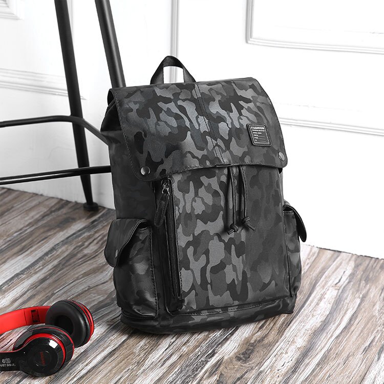【5折超值價】經典潮流日韓簡約迷彩街頭造型百搭後背包