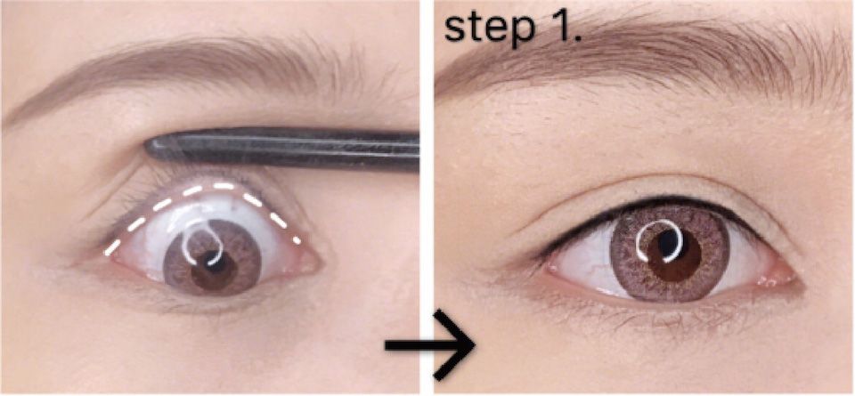 宋慧喬、楊冪、李多熙眼線畫法