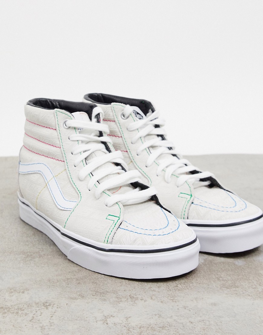 Trainers by Vans Switch up your rotation Embossed design High-top design Lace-up fastening Padded cu