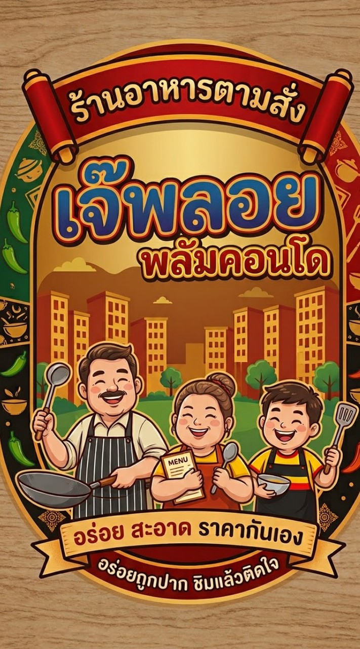 เจ้พลอยอาหารตามสั่ง พลัมคอนโด