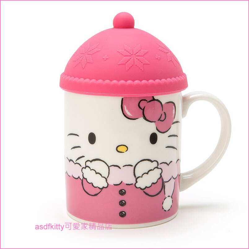 asdfkitty可愛家☆KITTY溫暖陶瓷馬克杯附帽型矽膠杯蓋-可微波-日本正版商品。居家,家具與寢飾人氣店家asdfkitty可愛家精品店的廚房用品有最棒的商品。快到日本NO.1的Rakuten樂