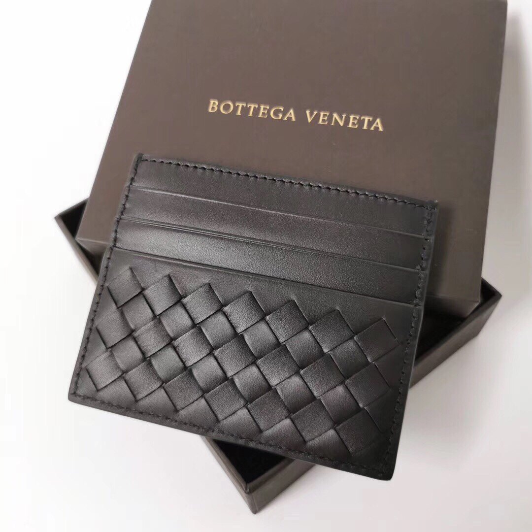 【Go時尚】BOTTEGA VENETA 寶緹嘉 BV 經典小羊皮編織萬用票卡/證件名片夾 卡包