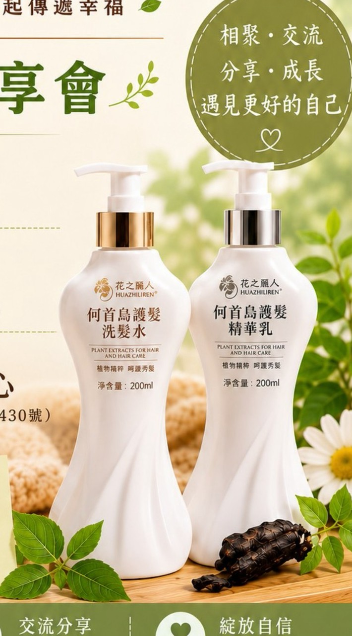 “三美花之麗人”何首烏好髮生活圈~