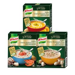 ◎五星美味，五分鐘輕鬆上桌|◎|◎品牌:康寶類型:湯/濃湯包裝:盒裝份數/規格:3包/組x6組入內容物說明:6盒組保存方式:常溫請置陰涼處產地:台灣保存期限:1年廠商名稱:聯合利華股份有限公司廠商地址