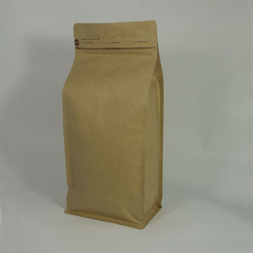 東尚公版袋K1000PZ 1000g牛皮紙口袋拉鍊平底袋Box Pouch+Pocket Zip(平底+牛皮+拉練)=50個/盒(沒有氣閥)