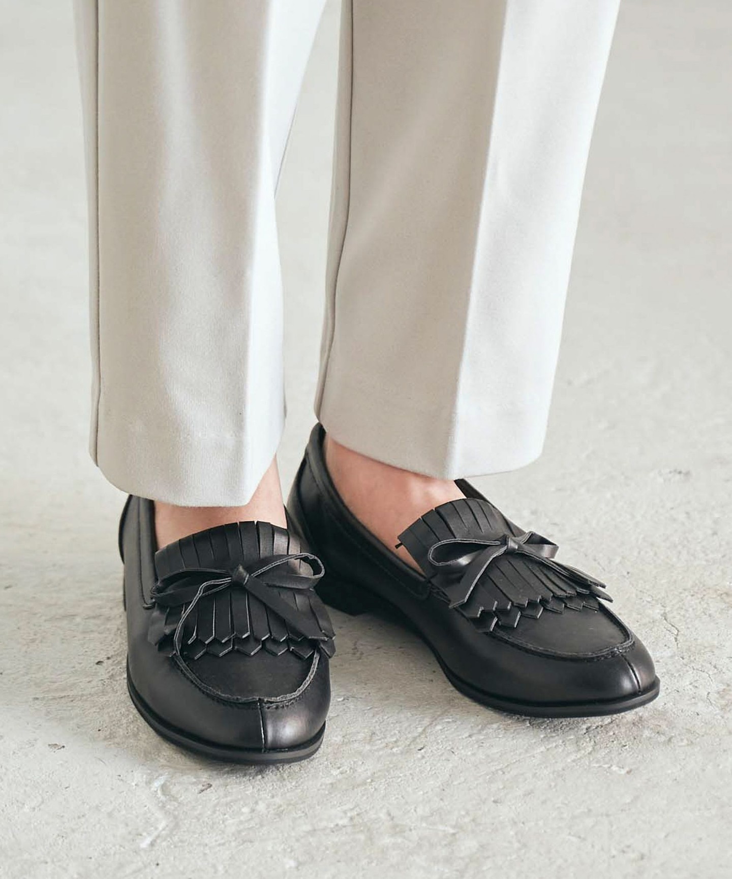 綁帶 流蘇 樂福鞋