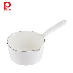 ◎．琺瑯質地不易吸附味道，衛生且容易清潔|◎．熱傳導率低可均勻受熱，適合燉煮料理如馬鈴薯、濃湯等|◎．可用來烹煮果醬、檸檬及醋醬等酸性食材品牌國家:日本種類:鍋具類型:雪平鍋/牛奶鍋/醬料鍋商品名稱: