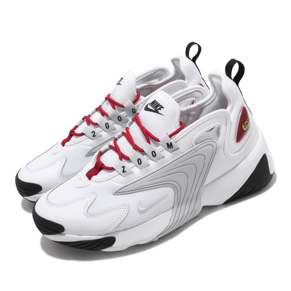 流行休閒鞋品牌:NIKE型號:AO0354-107品名:Zoom 2K 配色:白色,紅色