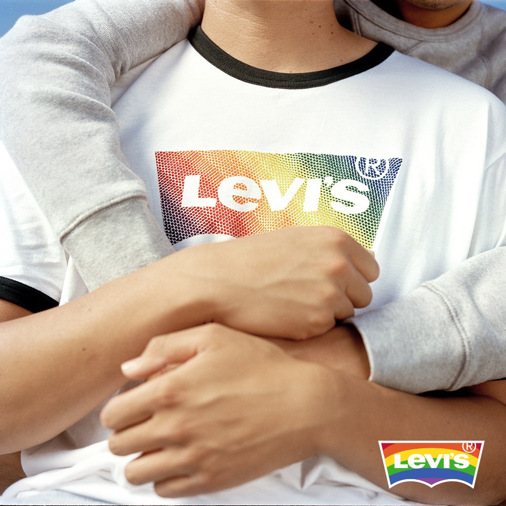 Levis 短袖T恤 / Pride限量平權系列 / 彩虹Logo 男女同款 24747-0001