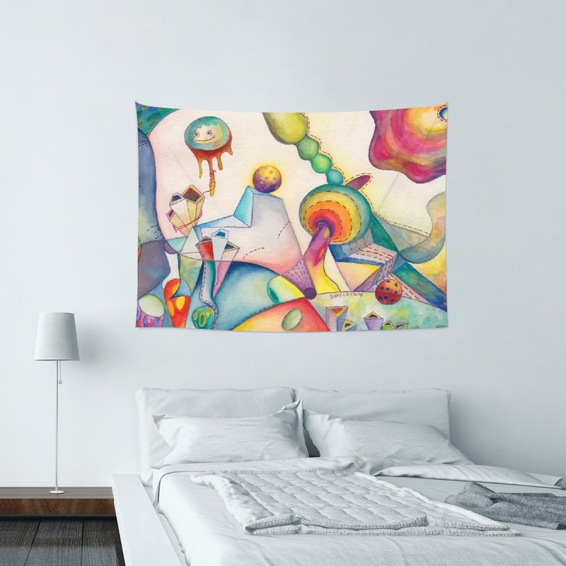 改變室內氣氛最佳單品！四邊綁繩搭配3M隱形無痕掛勾，輕鬆吊掛不傷牆面，室內室外佈置都超簡單