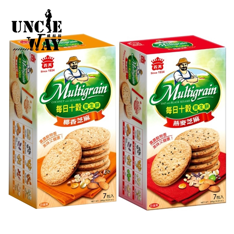 【商品特色】★豐富、美味又健康的十種精選穀物!★濃濃的穀物清香，健康又美味的享受!【商品規格】品牌：義美食品成分：詳見包裝標示營樣標示：如圖說明，數據若與包裝上略有差異時，以實際包裝上標示為準款式：椰