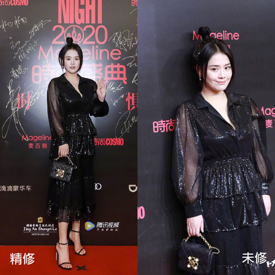 女星紅毯造型精修vs未修6：馬思純