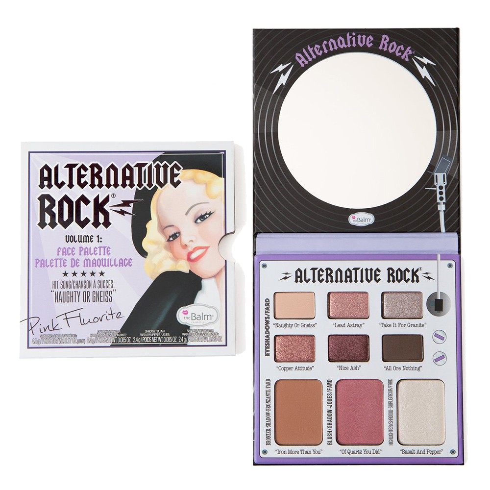 玫瑰色調，打造性感又不失溫柔的妝感。商品名稱：the Balm搖滾巨星初登場彩妝盤Vol. 1規格：24g製造日期 / 有效日期：如包裝所示保存期限：5年產地：美國貨源：公司貨*其他資訊請參閱產品包裝