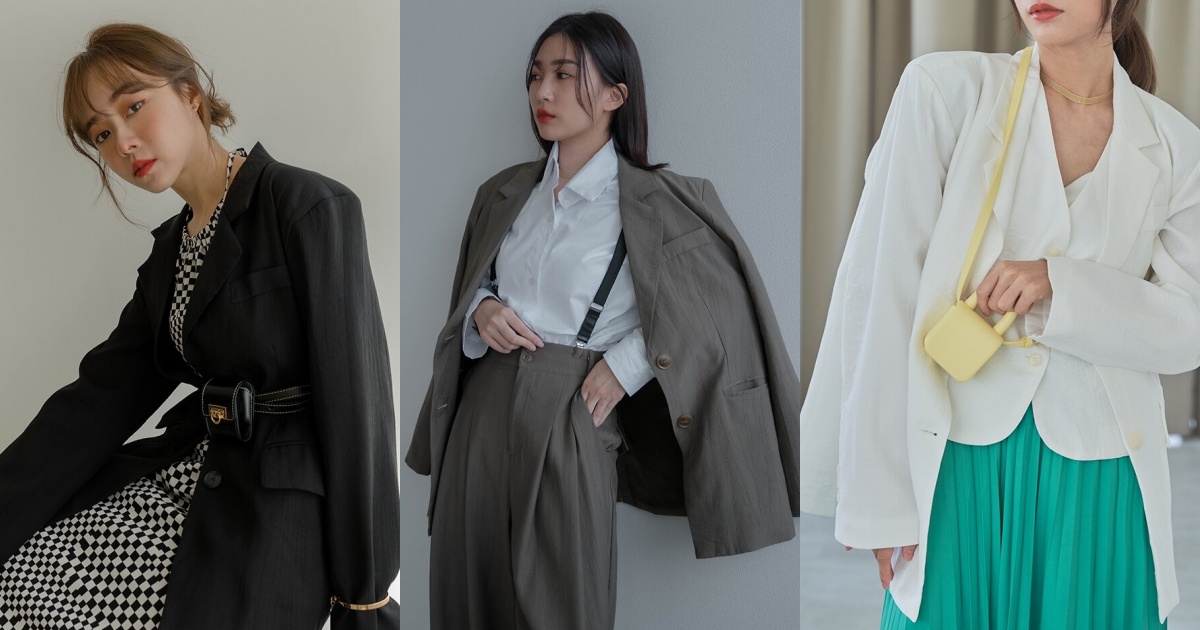 MIUSTAR西裝外套+西裝背心兩件式