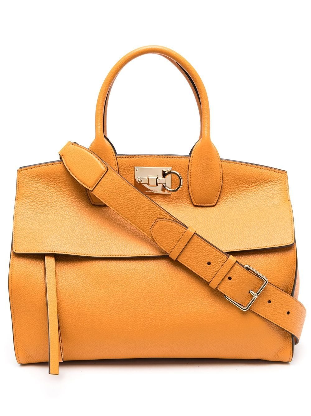 Salvatore Ferragamo - The Studio leather tote bag - women - Leather - One Size - Orange