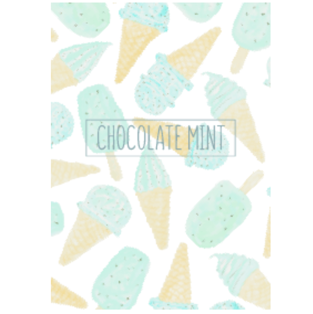 Watercolor:Chocolate mint ice/Nordic" WV