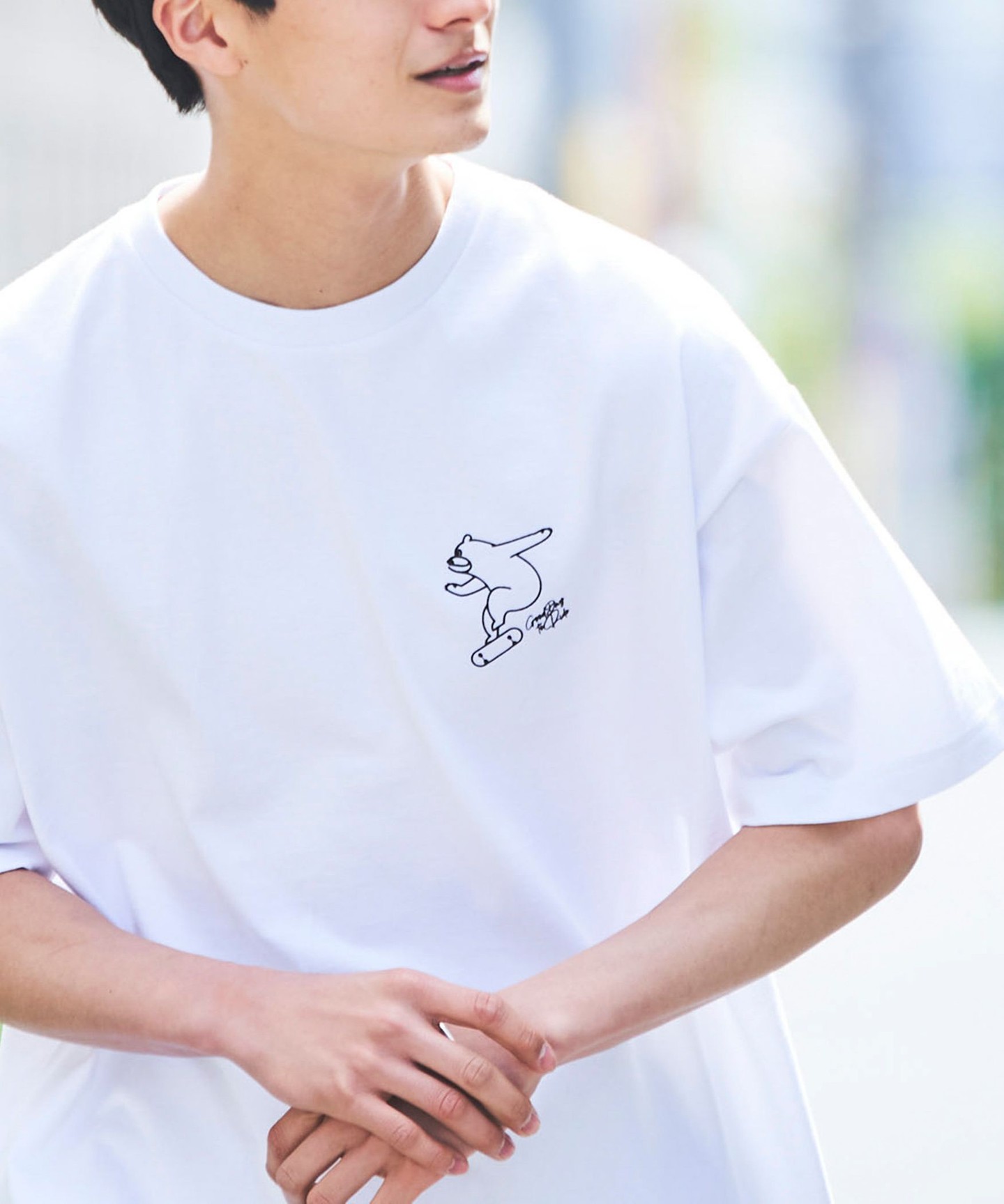 【UNISEX】滑板coen熊 平口印刷T恤