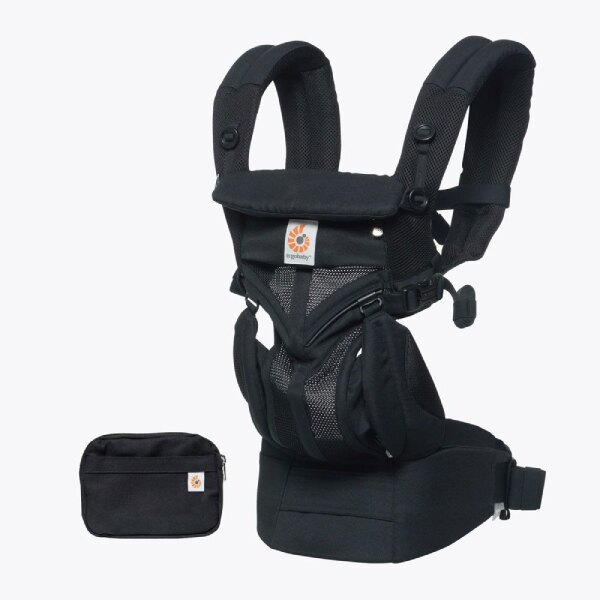 美國 ERGOBABY Omni全階段型四式360嬰兒揹帶/背巾/揹巾 (透氣款) 黑色瑪瑙好窩生活節