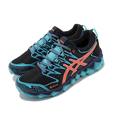 品牌: ASICS 型號: 1012A190002 Gel-Fujitrabuco 特點: 亞瑟士 GTX防水 輕量 高抓地力 亞瑟膠 黑 橘