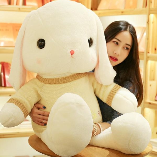 可愛大垂耳兔 長耳兔娃娃玩偶床上巨型公仔兔子超軟大號毛絨玩具 歐亞時尚