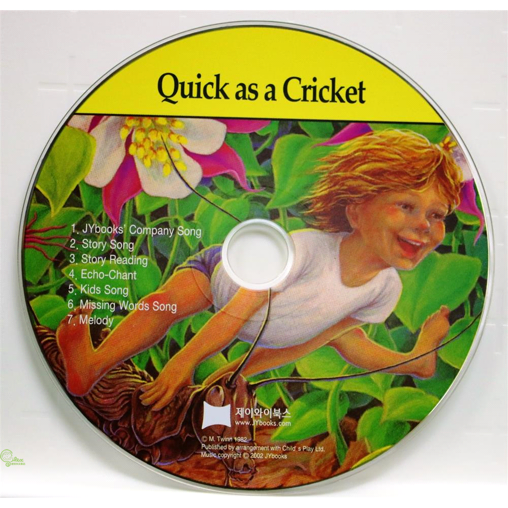 書名：Quick as a Cricket (1CD only)(韓國JY Books版)定價：175元ISBN13：9788955789614出版社：JY Books Kr作者：Audrey Woo