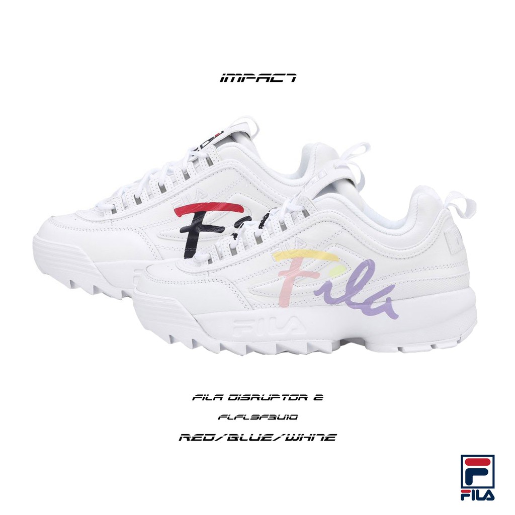 FILA Disruptor 2 韓國 斐樂 白藍紅 黃紫粉 復古鞋 厚底 鋸齒鞋 FLFL9F3U10 IMPACT