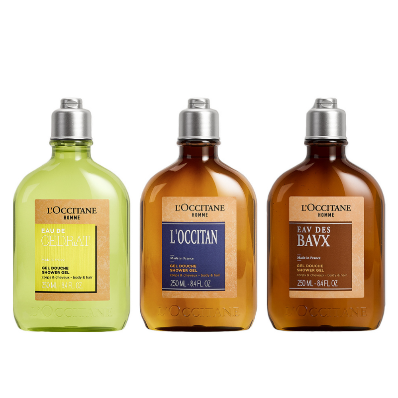 L'Occitane 歐舒丹 洗髮沐浴膠 250ml 枸櫞/ 紳士/ 男士神秘 清新 清爽 木質 二合一 沐浴 洗髮 附發票【心心哈德】現貨 全館499超取免運