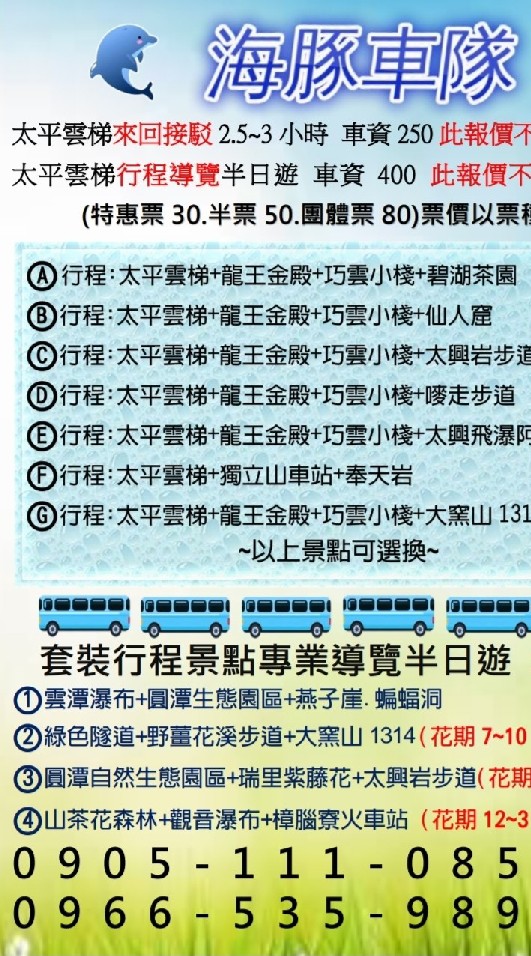 雲梯接駁/海豚車隊
