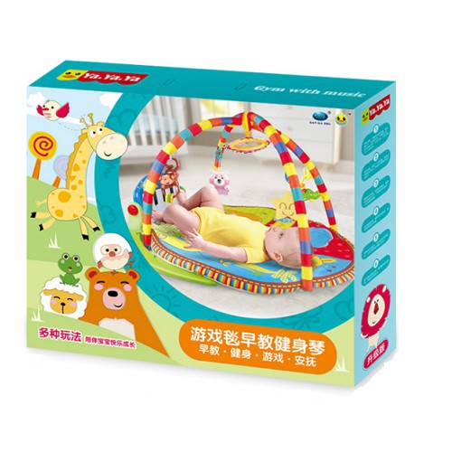 #遙控音樂遊戲毯 #腳踏鋼琴健力架 #聲光健身架最新升級版,可遠端遙控(遙控距離約5公尺),開關不會吵醒熟睡中的小寶貝 超柔軟加厚布墊~採用食品級原料製造,無化學物質無重金屬殘留,通過歐盟嚴格無毒玩具