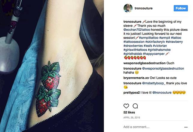 Tato di Ketiak Jadi Tren Baru yang Viral di Instagram