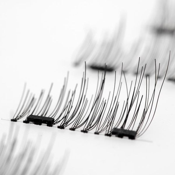 雙磁鐵假睫毛 磁鐵睫毛雙磁款 磁性免膠水防過敏自然逼真磁吸3D 三角衣櫃