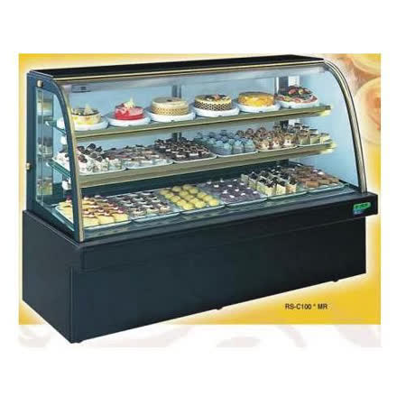 【冷藏４℃蛋糕櫃】5尺 冷藏蛋糕櫃（圓玻大理石） C-105MR