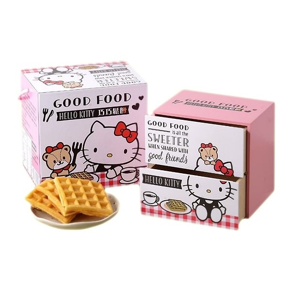 獨立包裝，下午茶點心最佳選擇！n可愛Hello Kitty禮盒，送禮自用兩相宜！