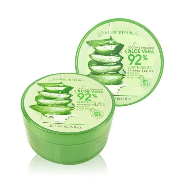 韓國 Nature Republic 92%蘆薈補水修護保濕凝膠 300mL ◆86小舖 ◆ 蘆薈膠