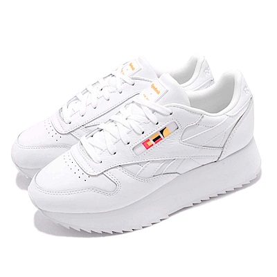 品牌: REEBOK型號: DV5391CL LTHR Double特點: 厚底 老爹鞋 穿搭舒適 皮革 質感 白 橘