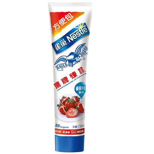 ◆ 雀巢鷹牌煉乳針對喜愛濃濃乳香味的消費者提供兼具美味及營養的好選擇， 讓消費者在享受美食的同時也可以兼顧營養的補充。 項目 : 說明 商品名稱 : 鷹牌煉奶 方便包 170g 品牌 : 鷹牌煉奶 商