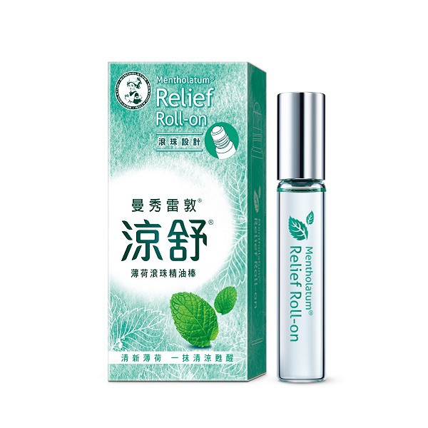 曼秀雷敦涼舒薄荷滾珠精油棒（7.2ml） 【康是美】