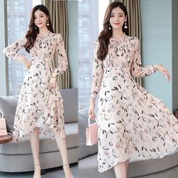 韓國K.W. (預購) 優雅中性甜美潮流新款個性碎花洋裝