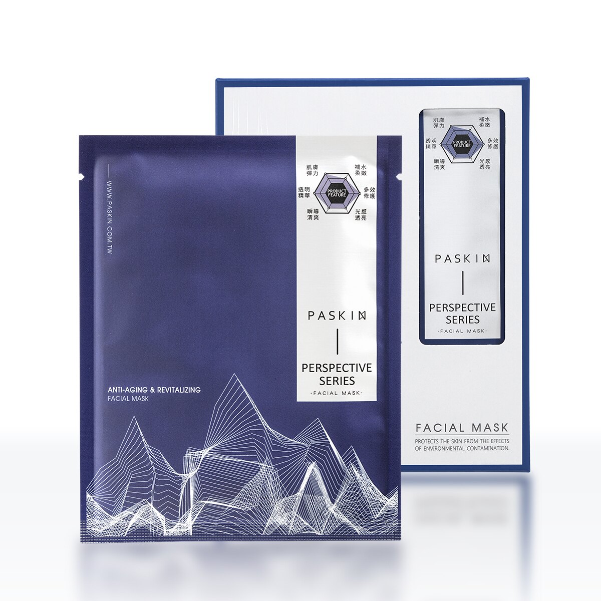 PASKIN面膜 青春對策 極致彈潤面膜，6片/盒